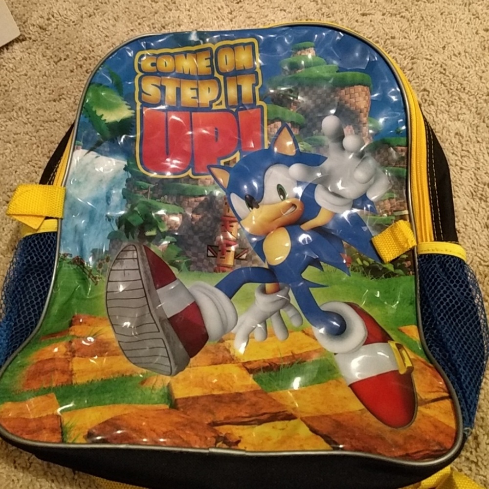 Boys Sonic the hedgehog backpack